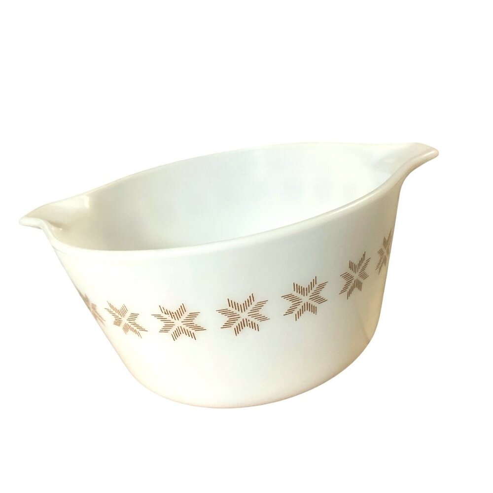 Pyrex 473-1 Qt Vintage Pyrex Town & Country Casserole Dish, Brown Motif - Picture 7 of 14